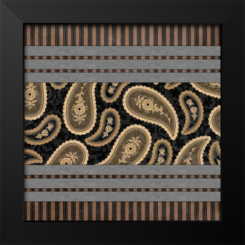 GypsyHorse CollectionSurfacePattern V1 12 Black Modern Wood Framed Art Print by LightBoxJournal
