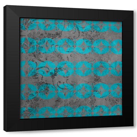 GypsyHorse CollectionSurfacePattern V1 17 Black Modern Wood Framed Art Print with Double Matting by LightBoxJournal
