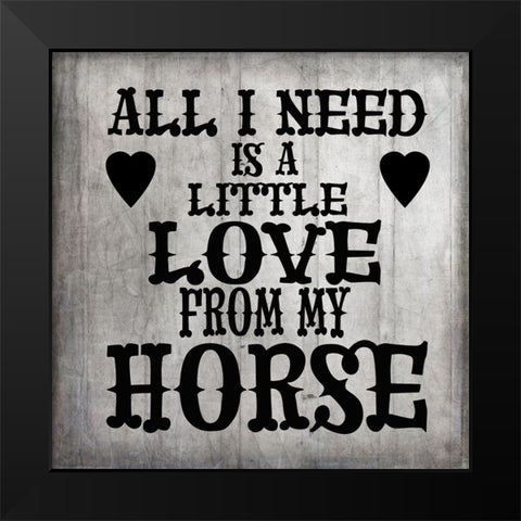 GypsyHorse CollectionSurfacePattern V4 2 Black Modern Wood Framed Art Print by LightBoxJournal