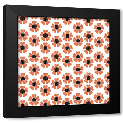 GypsyHorseCollectionSurfacePattern V1 V15 1 Black Modern Wood Framed Art Print by LightBoxJournal