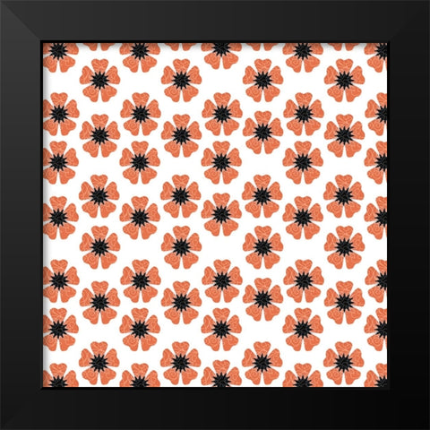 GypsyHorseCollectionSurfacePattern V1 V15 1 Black Modern Wood Framed Art Print by LightBoxJournal