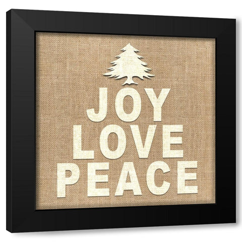 Personalized Christmas Sign V32 V9 Black Modern Wood Framed Art Print with Double Matting by LightBoxJournal