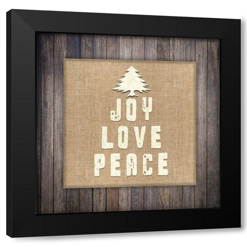 Personalized Christmas Sign V32 V12 Black Modern Wood Framed Art Print by LightBoxJournal