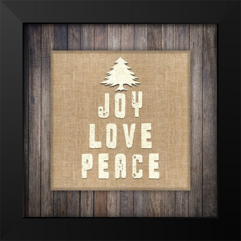 Personalized Christmas Sign V32 V12 Black Modern Wood Framed Art Print by LightBoxJournal