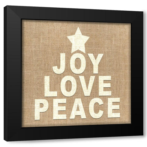 Personalized Christmas Sign V33 V5 Black Modern Wood Framed Art Print by LightBoxJournal
