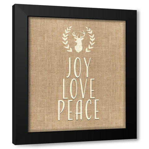 Personalized Christmas Sign V34 V1 Black Modern Wood Framed Art Print by LightBoxJournal