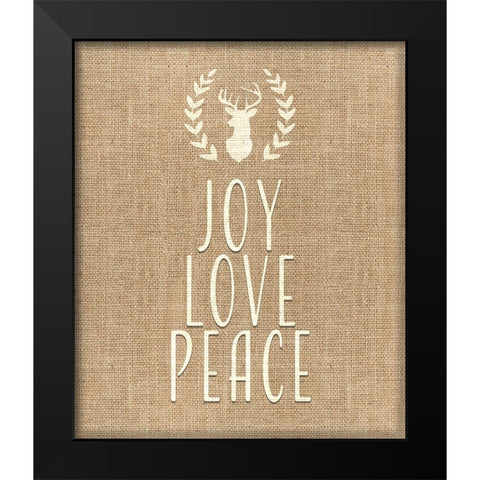 Personalized Christmas Sign V34 V1 Black Modern Wood Framed Art Print by LightBoxJournal