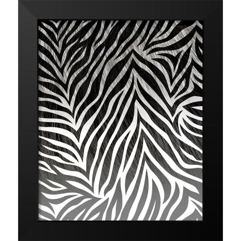 Animal_SurfacePattern V1 14 Black Modern Wood Framed Art Print by LightBoxJournal
