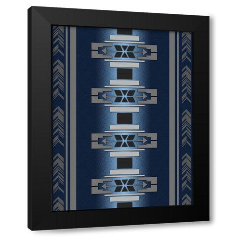 Sensational Aztec 4 Black Modern Wood Framed Art Print with Double Matting by LightBoxJournal