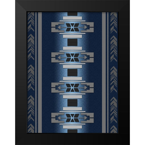 Sensational Aztec 4 Black Modern Wood Framed Art Print by LightBoxJournal