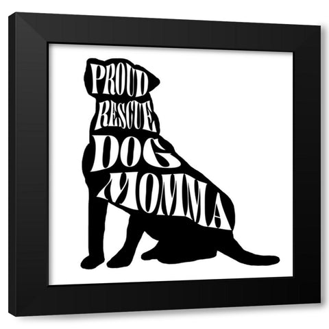 Rescue Dog 4 Black Modern Wood Framed Art Print with Double Matting by LightBoxJournal