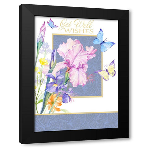 Card Design 3_C Black Modern Wood Framed Art Print by LightBoxJournal