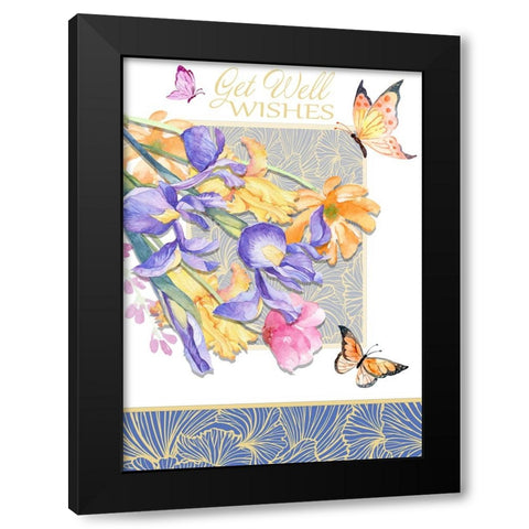 Card Design 3_C3 Black Modern Wood Framed Art Print by LightBoxJournal