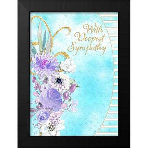 Card Design 4A_3 Black Modern Wood Framed Art Print by LightBoxJournal