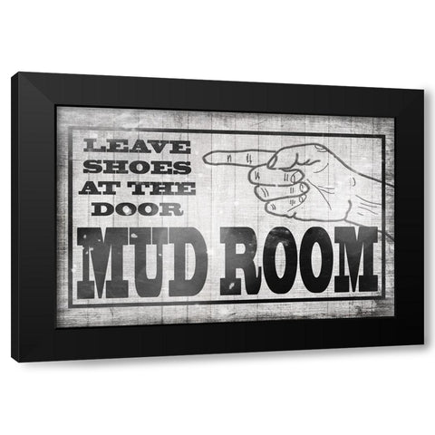 Mudroom 35 Black Modern Wood Framed Art Print with Double Matting by LightBoxJournal
