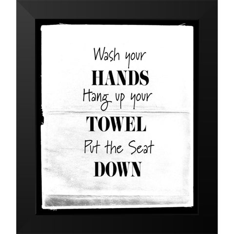 BelovedBath_19 Black Modern Wood Framed Art Print by LightBoxJournal