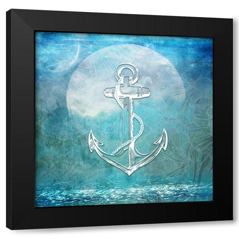 Sailor Away_Anchor Black Modern Wood Framed Art Print by LightBoxJournal