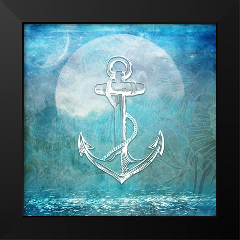 Sailor Away_Anchor Black Modern Wood Framed Art Print by LightBoxJournal