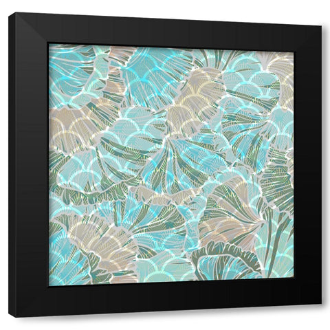 Sailor Away_Surface Pattern 2 Black Modern Wood Framed Art Print with Double Matting by LightBoxJournal