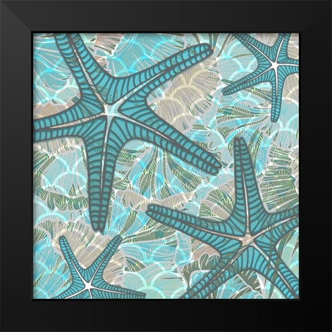 Sailor Away_Surface Pattern 3 Black Modern Wood Framed Art Print by LightBoxJournal