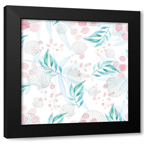 Sea Side BoHo Repeat 1 Black Modern Wood Framed Art Print by LightBoxJournal