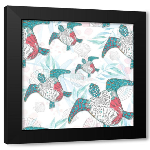 Sea Side BoHo Wrap Around 1 Black Modern Wood Framed Art Print with Double Matting by LightBoxJournal