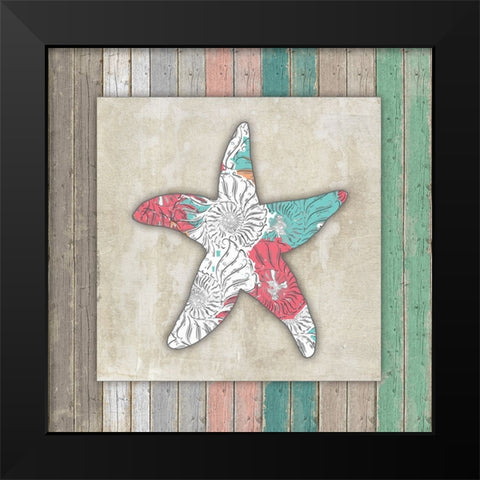 Sea Side BoHo_Frame 3 Black Modern Wood Framed Art Print by LightBoxJournal