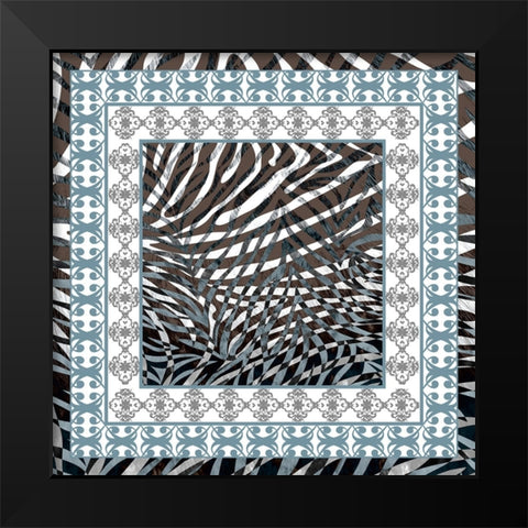 Bandanna B Black Modern Wood Framed Art Print by LightBoxJournal