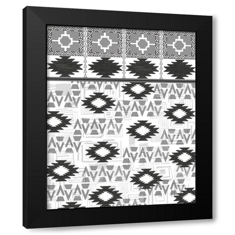 SouthWest Style 1 Black Modern Wood Framed Art Print by LightBoxJournal