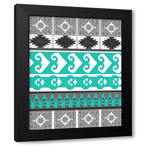 SouthWest Style 2 Black Modern Wood Framed Art Print by LightBoxJournal