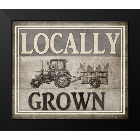 Locally Grown_TRACTOR Black Modern Wood Framed Art Print by LightBoxJournal
