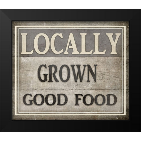 Locally Grown Black Modern Wood Framed Art Print by LightBoxJournal