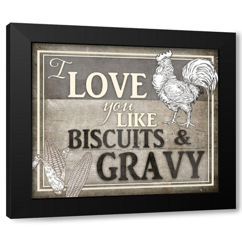 Vintage Farm Sign - Local Farmer - Love You Black Modern Wood Framed Art Print with Double Matting by LightBoxJournal