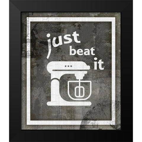 Farm Sign_Beat it Black Modern Wood Framed Art Print by LightBoxJournal