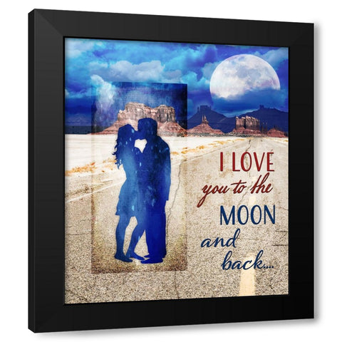 LoveSigns_V3 Black Modern Wood Framed Art Print with Double Matting by LightBoxJournal