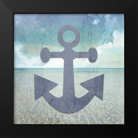Signs_Anchor Black Modern Wood Framed Art Print by LightBoxJournal