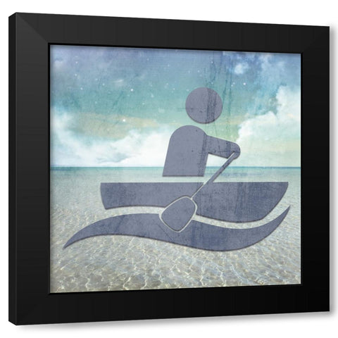 Signs_Boating3 Black Modern Wood Framed Art Print by LightBoxJournal