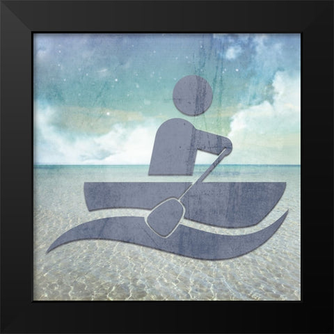 Signs_Boating3 Black Modern Wood Framed Art Print by LightBoxJournal