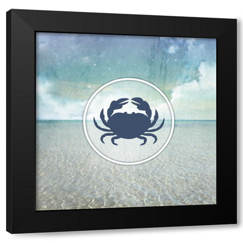 Signs_SeaLife_Crab Black Modern Wood Framed Art Print with Double Matting by LightBoxJournal