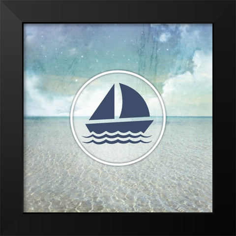 Signs_SeaLife_Sail Black Modern Wood Framed Art Print by LightBoxJournal
