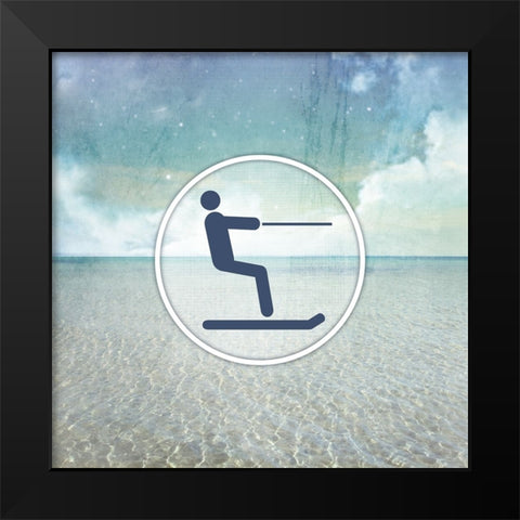 Signs_SeaLife_ski Black Modern Wood Framed Art Print by LightBoxJournal