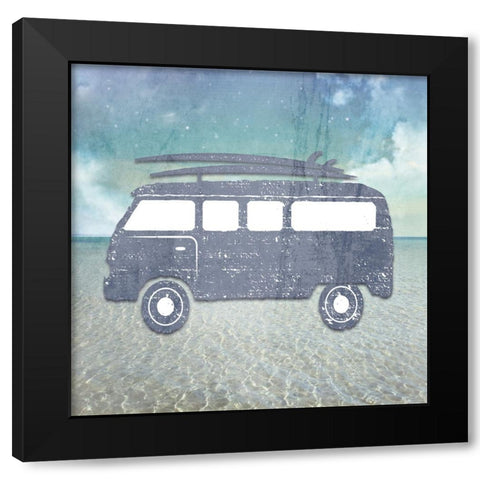 Signs_SurfVan2 Black Modern Wood Framed Art Print with Double Matting by LightBoxJournal
