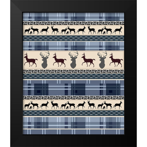 Whitetail Family 08 Black Modern Wood Framed Art Print by LightBoxJournal