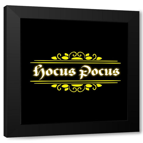 Hocus Pocus 04 Black Modern Wood Framed Art Print by LightBoxJournal