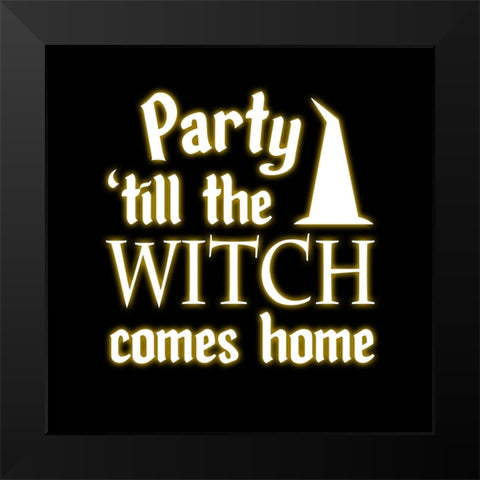 Hocus Pocus 09 Black Modern Wood Framed Art Print by LightBoxJournal