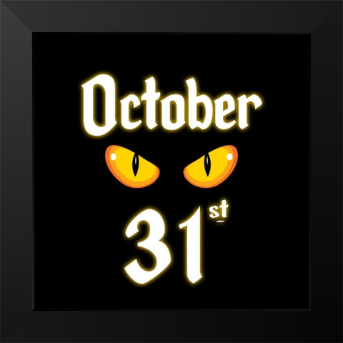 Hocus Pocus 12 Black Modern Wood Framed Art Print by LightBoxJournal