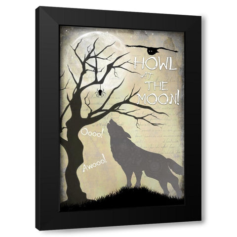 Say Boo 04 Black Modern Wood Framed Art Print by LightBoxJournal