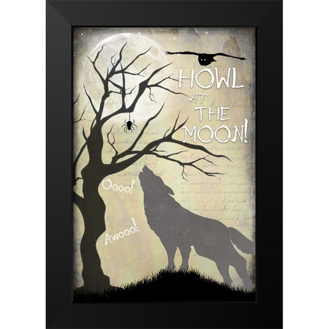 Say Boo 04 Black Modern Wood Framed Art Print by LightBoxJournal