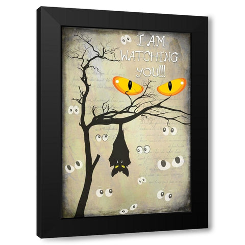 Say Boo 06 Black Modern Wood Framed Art Print with Double Matting by LightBoxJournal