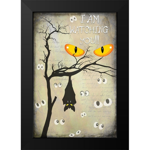 Say Boo 06 Black Modern Wood Framed Art Print by LightBoxJournal